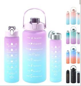 2L Motivational Time Marker Water Bottle Set