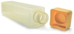 Frosty Plastic Square Water Bottle