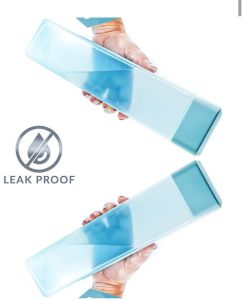 Frosty Plastic Square Water Bottle