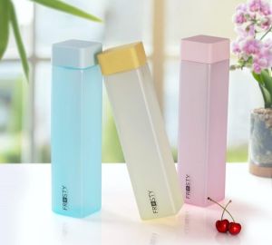 Frosty Plastic Square Water Bottle
