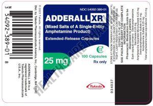 Adderall Xr 25mg Extended Release Capsules