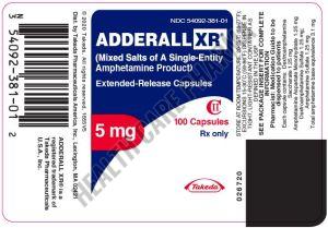 Adderall Xr 5mg Extended Release Capsules
