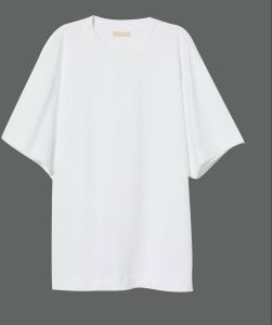 Mens Plain White Cotton Oversized T-Shirt