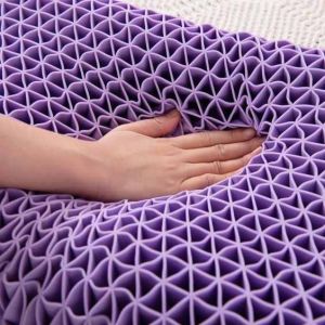 Gel Purple Grid Pillow