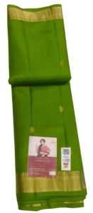 Green Handloom Pure Mulberry Silk Saree