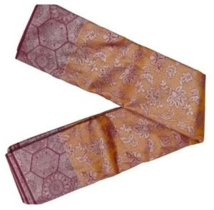 Orange Kota Silk Saree