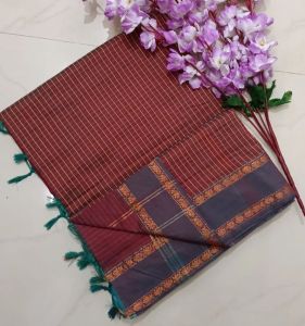 2 Petta Border Cotton Saree