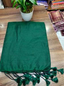 Green Handspun Khadi Cotton Saree