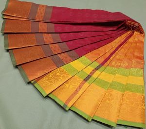 Designer Emboss Silk Saree