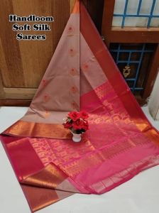 Festive Wear Pure Handloom Soft Silk Saree