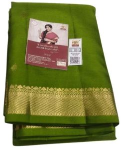 Green Handloom Pure Mulberry Silk Saree