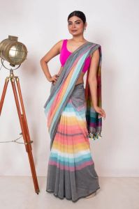 Handloom Mulmul Cotton Saree