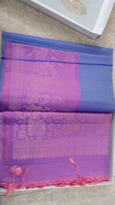 Kanjivaram Tussar Silk Saree