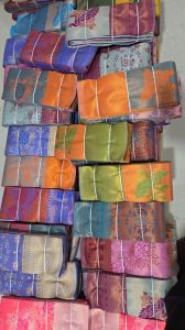 Multicolor Mono Cotton Saree