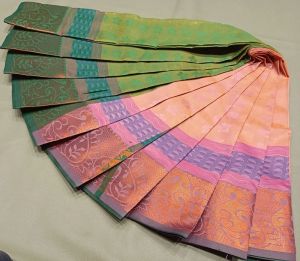 Premium 80s Emboss Tussar Silk Saree