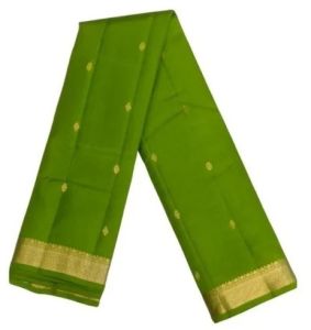 Green Handloom Pure Mulberry Silk Saree