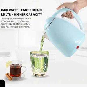 1.8 L Sky Blue Concealed Element Electric Kettle