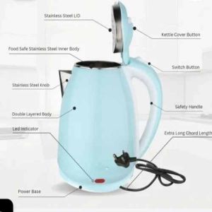 1.8 L Sky Blue Concealed Element Electric Kettle