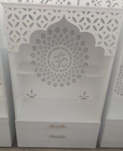 Designer White Wooden Temple