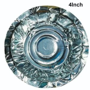 4 Inch Silver Paper Dona