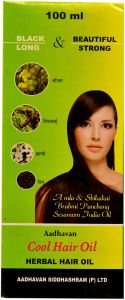100 Ml Amla Shikakai Brahmi Cool Herbal Aadhavan Hair Oil