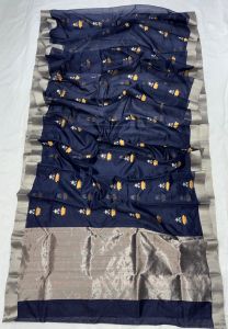 Classic Pattu Silk All Over Silver Gold Traditional Saree