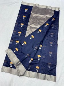 Classic Pattu Silk All Over Silver Gold Traditional Saree