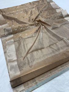 Pure Pattu Tissue Silk Eknaliya Minakari Ghani Booti Handloom Saree