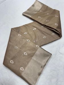 Pure Pattu Tissue Silk Eknaliya Minakari Ghani Booti Handloom Saree