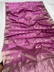 Pattu Tissue Silk All Over Eknaliya Minakari Ghani Booti Saree