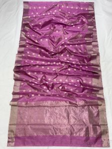Pattu Tissue Silk All Over Eknaliya Minakari Ghani Booti Saree