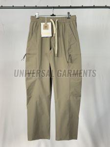 Regular Fit Mens Grey Nylon Joggers