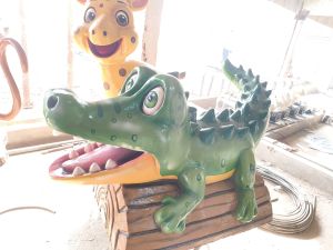 FRP Crocodile Statue