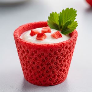 60ml Strawberry Flavored Edible Cup