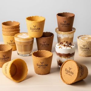 Branded Edible Coffee & Dessert Cups