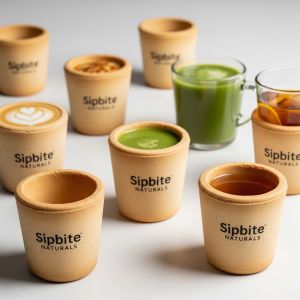 Branded Edible Coffee & Tea Cups