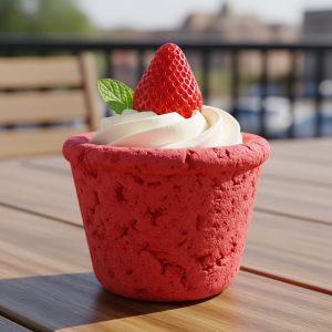 Strawberry Edible Dessert Cup