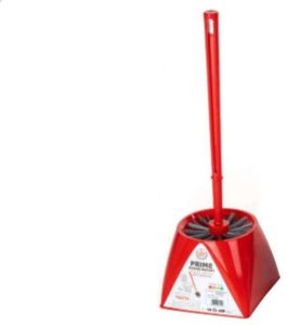 Plastic Prime Round Hockey Brush with Container