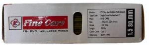 Fine Care 1.5 Sqmm 1 Core Copper FR House Wire