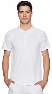 Adidas Mens White Dri-Fit Polo T-Shirt