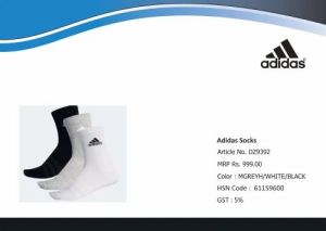 Adidas Mid Calf Sports Socks
