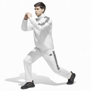 Adidas Mens White Sports Tracksuit
