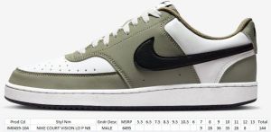 Nike Court Vision Low Mens Casual Sneakers