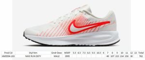 Nike Run Defy Mens Breathable Road Running Shoes