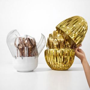Brass Gold Plated Cutlery Set
