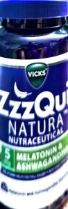 Vicks Zzzquil Natura Melatonin 5mg Gummies with Ashwagandha