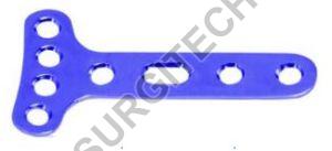 3.5mm Small T Plate Right Angled With 4 Head Hole