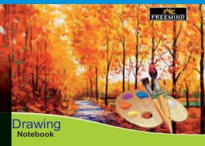 120 GSM 24 Pages Unruled Center Staple Soft Cover Drawing Notebook