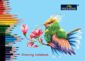 120 GSM 40 Pages Unruled Center Staple Soft Cover Drawing Notebook