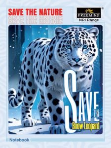 Save the Snow Leopard 172 Pages School Notebook